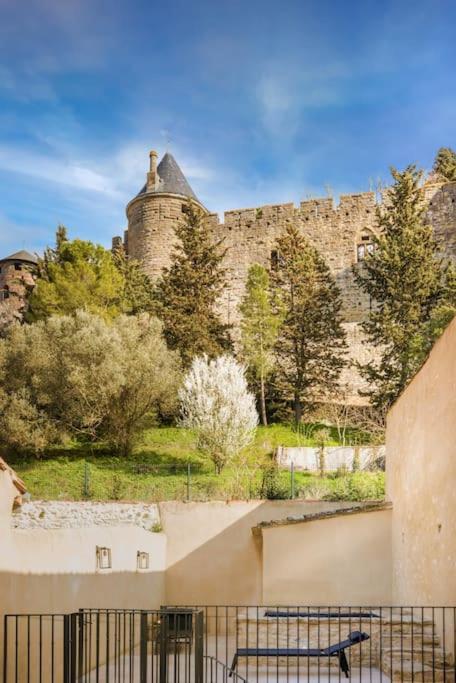 Longue Vie A La Reine - Piscine - Chateau Carcassonne Exterior foto